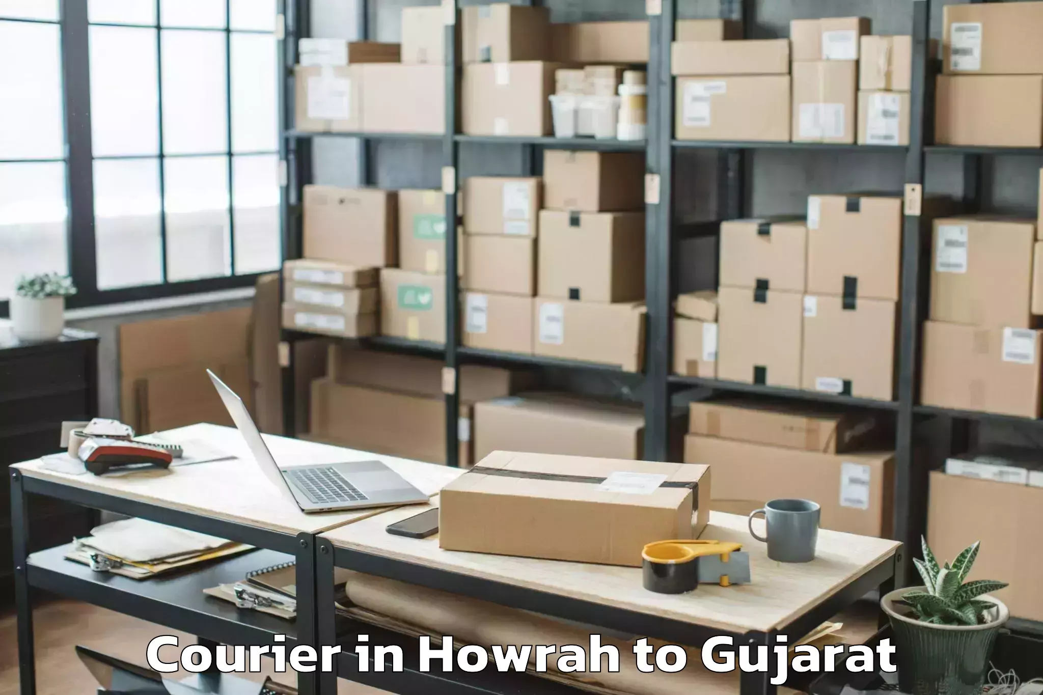 Reliable Howrah to Childrens University Gandhinag Courier